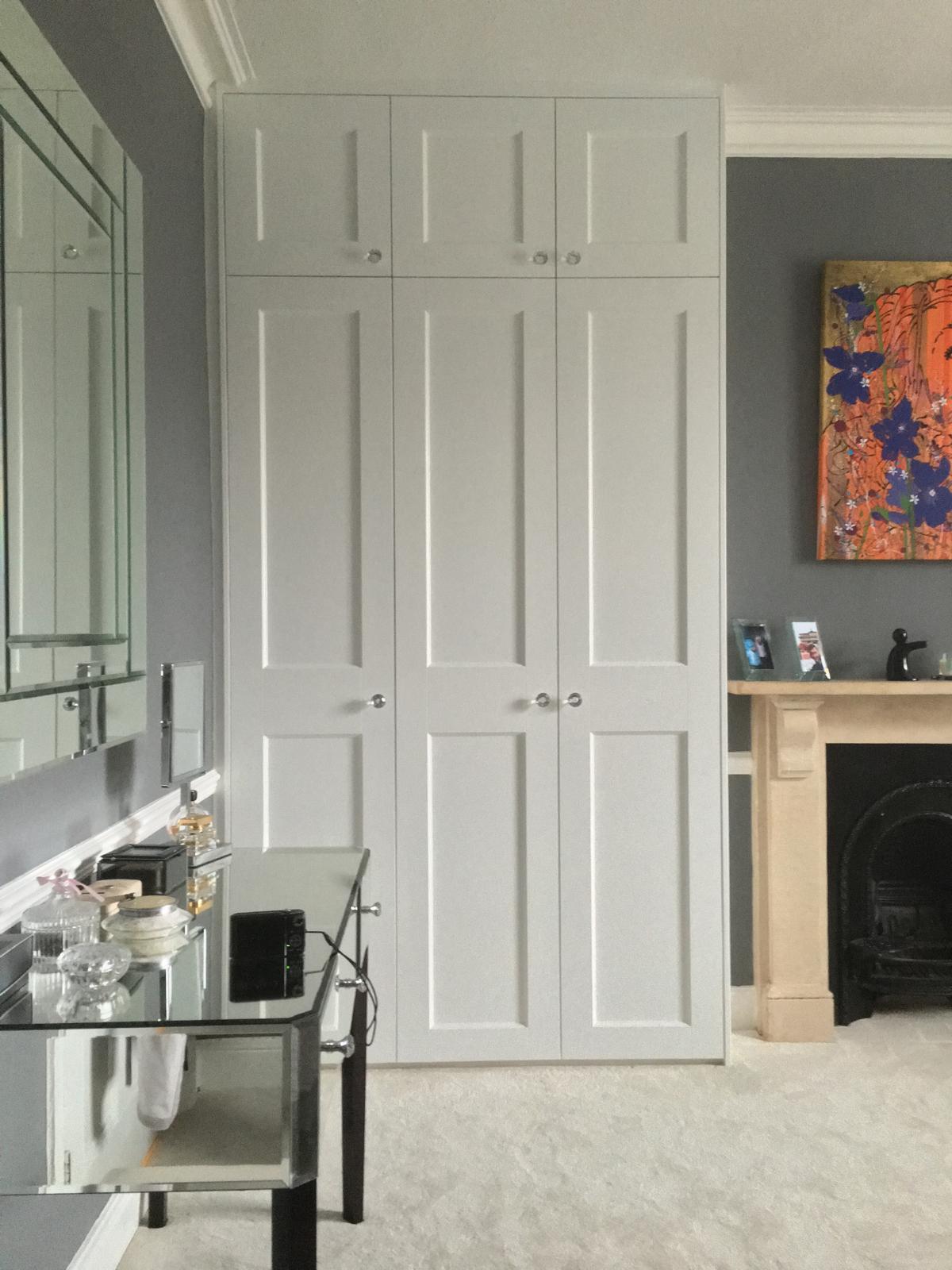 Custom fitted bedroom storage with soft close drawers in Slough