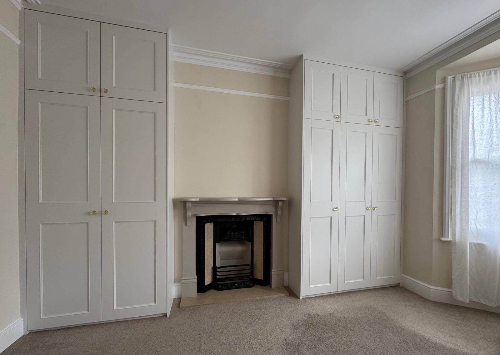 Bespoke fitted bedroom furniture in Windsor home