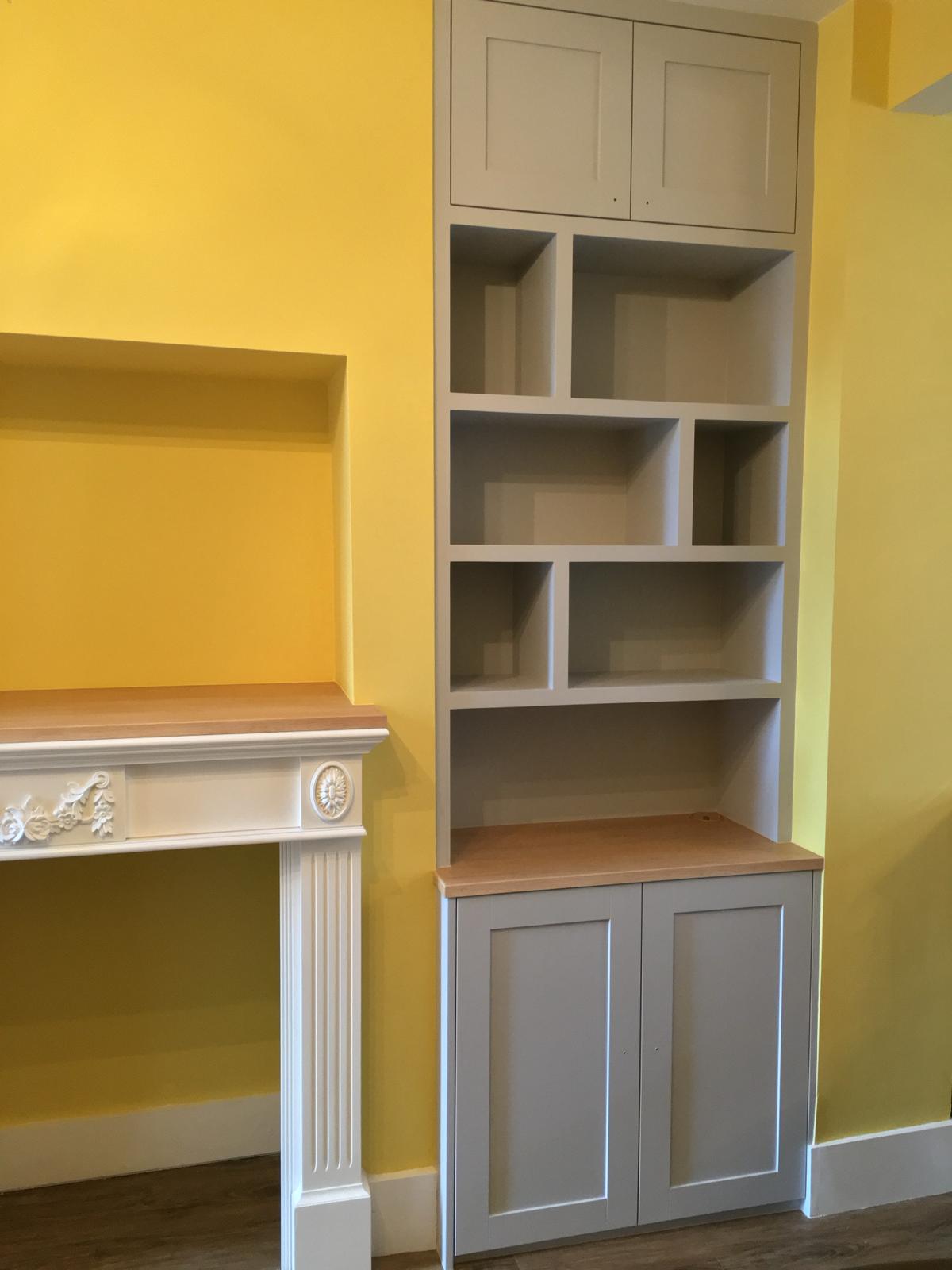 Fitted kitchen cabinetry with island in Windsor home