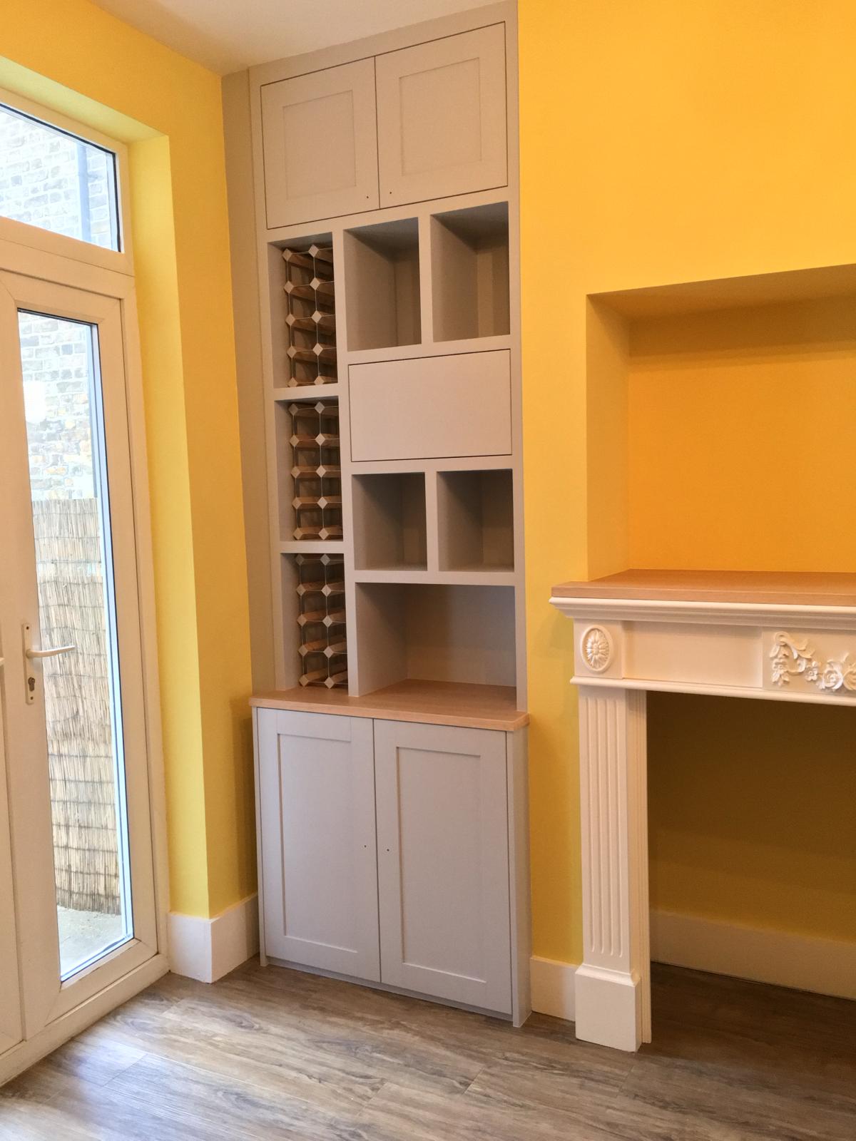 Fitted media wall with concealed cable management in Windsor